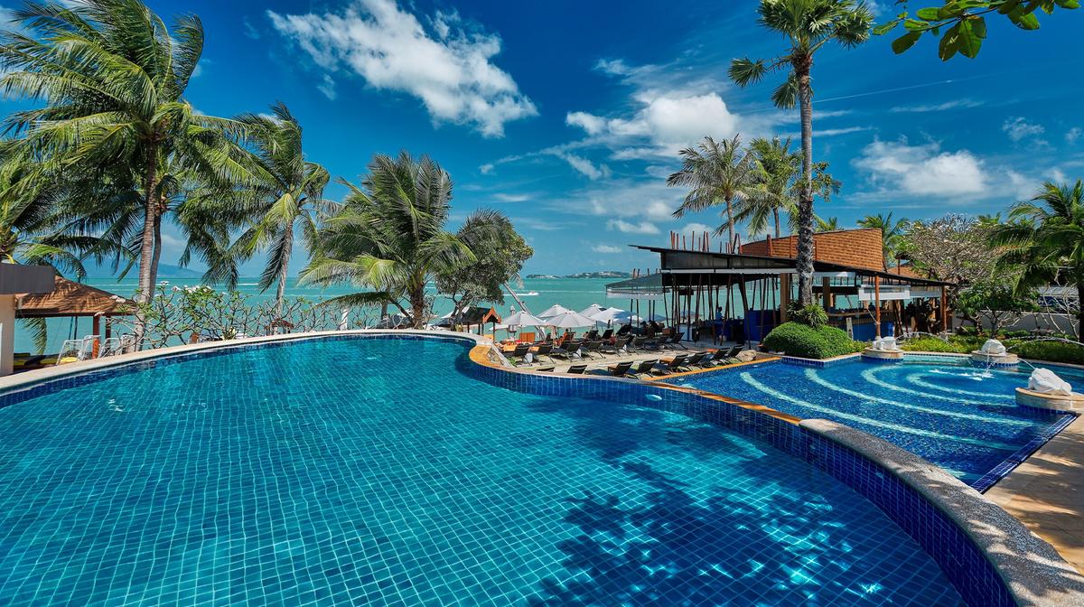 Beachfront Koh Samui Escape near Fisherman's Village with Daily Breakfast, Nightly Dinner & Nightly Drinks