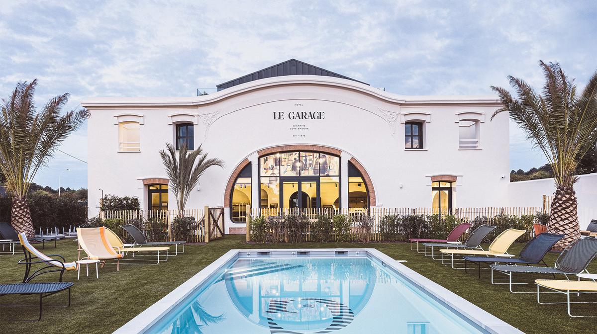 France: Biarritz Boutique Beachside Art Deco Escape with Resort-Style Pool & Basque Restaurant