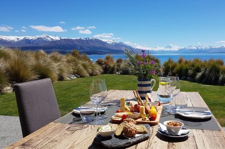 Secluded Lake Pukaki Lodge Escape with Gourmet Dining & Hot Springs Access