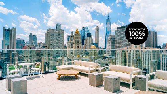 Award-Winning Boutique New York Stay in Downtown Manhattan with Rooftop Bar & Cocktails 