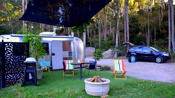 Romantic Forest Retreat in an Ultra-Cool American Airstream Campervan