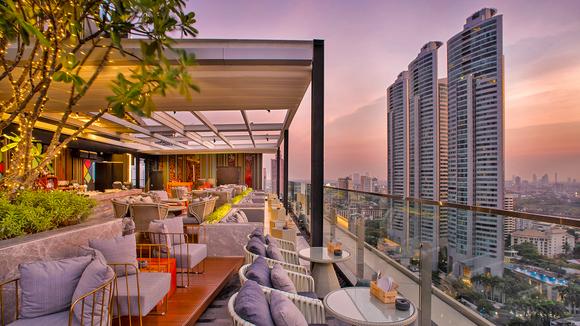 Sky-High Bangkok Stay with Nightly Free-Flow Rooftop Drinks