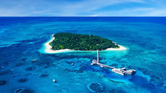 Tropical Island Paradise with Great Barrier Reef & Glass-Bottom Boat Tours