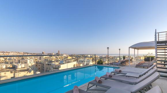 Heritage-Luxe Malta Stay in the Heart of Sliema with Rooftop Pool