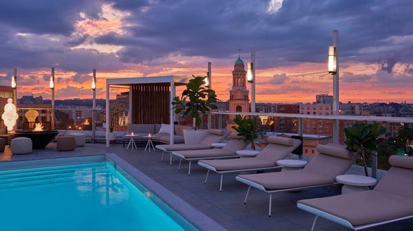 Bold Washington DC Art Hotel near Logan Circle with Rooftop Pool