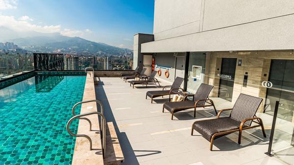 Colombia Self-Contained Suite Luxury in the Heart of Medellin with Rooftop Infinity Pool