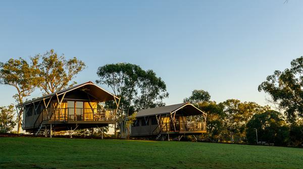 Tranquil Vineyard Glamping Retreat near Brisbane with Cellar Door