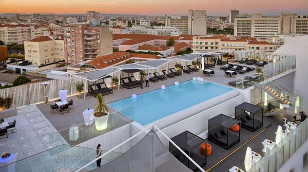 Five-Star Upscale Lisbon Luxury with Rooftop Infinity Pool