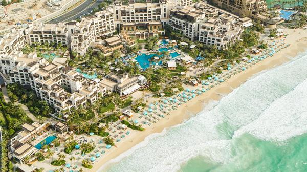 Five-Star Beachfront Jumeirah Dubai Escape with Nine Restaurants & Five Pools