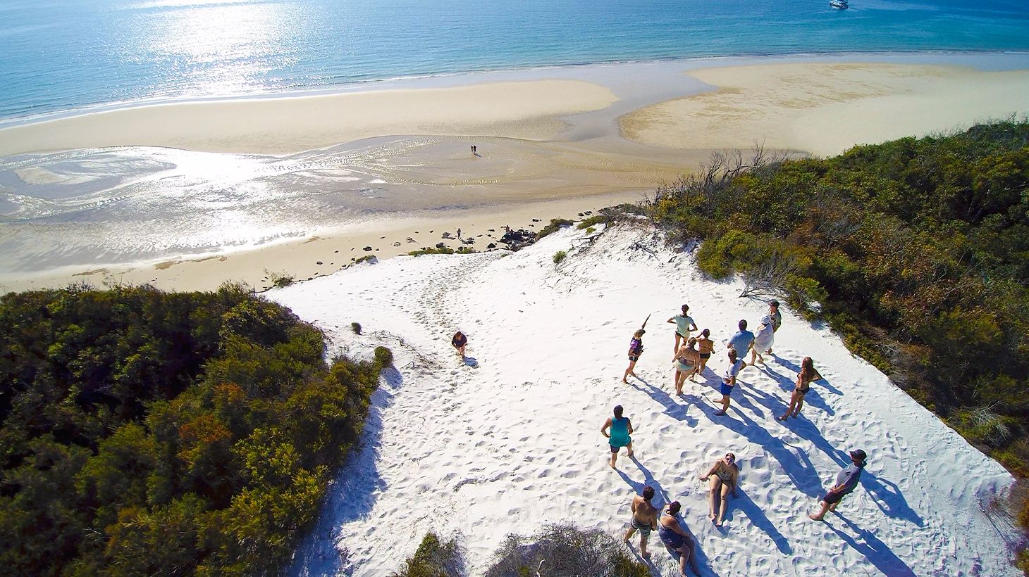 Explore K'gari on a Full-Day Cruise with Buffet Lunch, Water Activities & Return Transfers