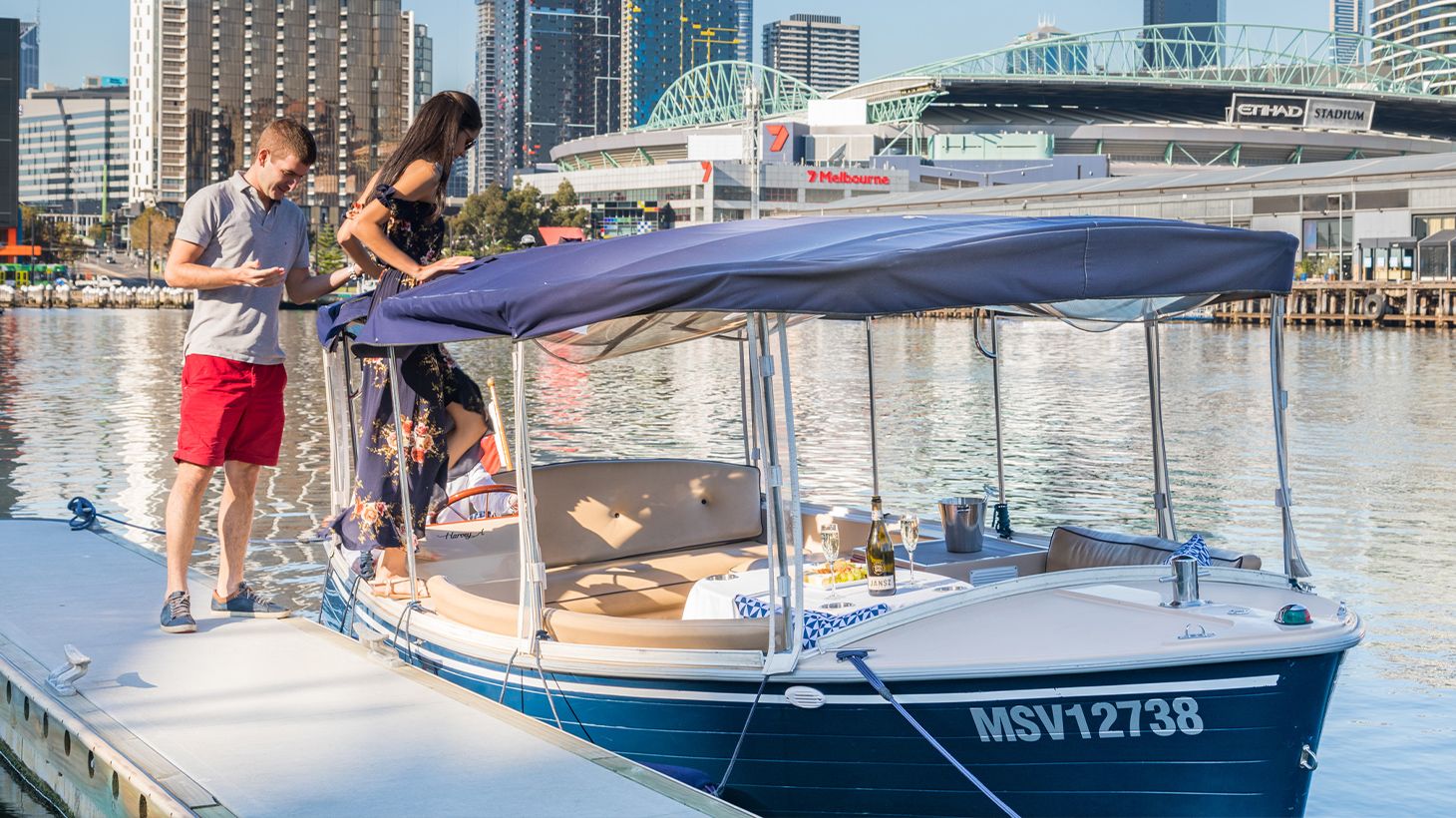 Two-Hour Self-Drive Electric Boat Hire on the Yarra River for Up to Ten Passengers 2