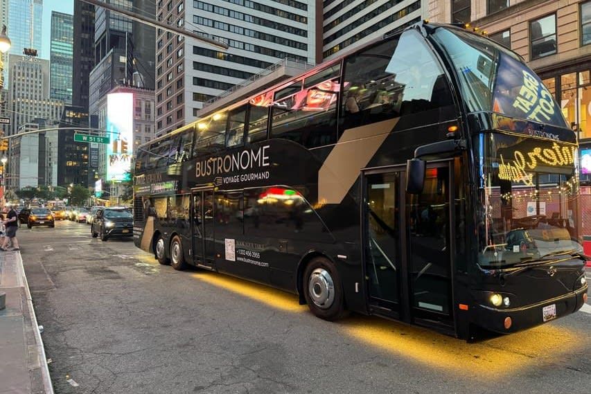 Bustronome-Gourmet-Menüfahrt im Doppeldeckerbus durch New York