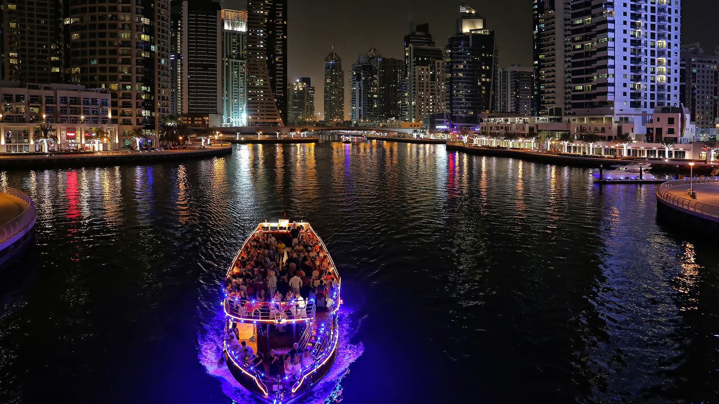 Two-Hour Scenic Dubai Marina Evening Dhow Cruise with an International Buffet Dinner & Hotel Transfers 4