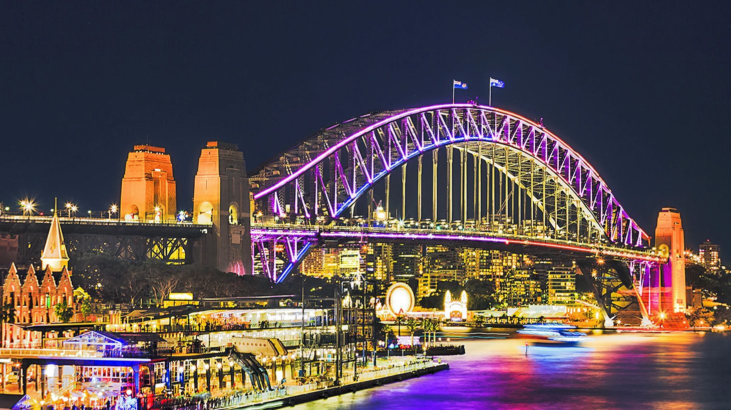 90-Minute Vivid Sydney Harbour Cruise with Buffet Dinner & Drink on Arrival 4