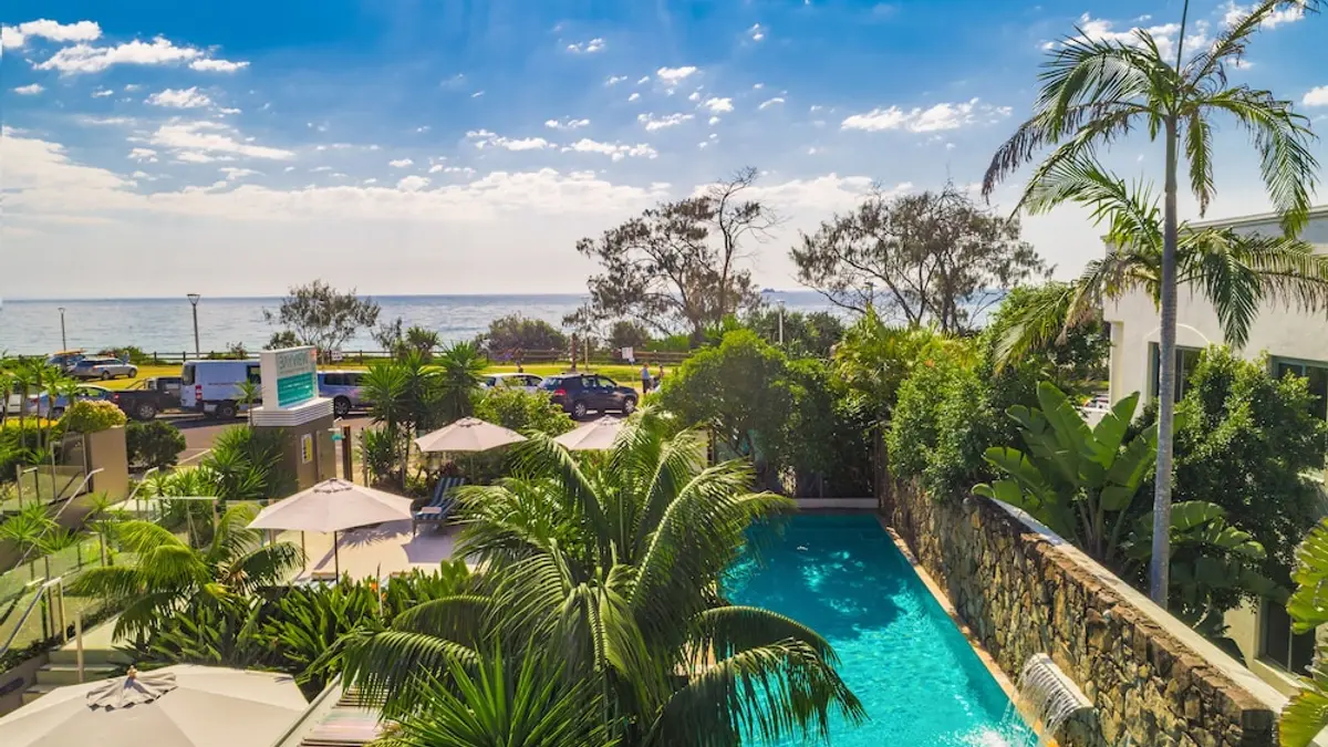 Bayview Beachfront Apartments, in town right on the beach, Byron Bay, Australia
