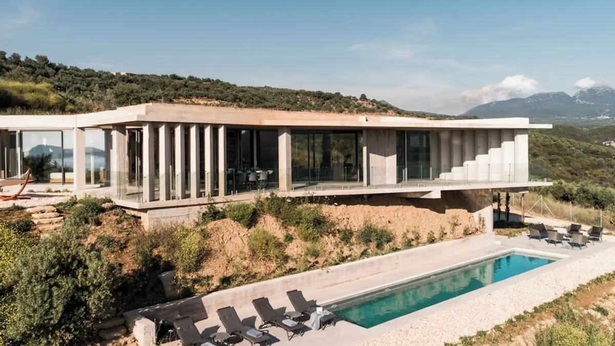 Sunset Seaview 4 Bed Villa Sleeps 8 -private Pool, Pylos-Nestoras, Greece