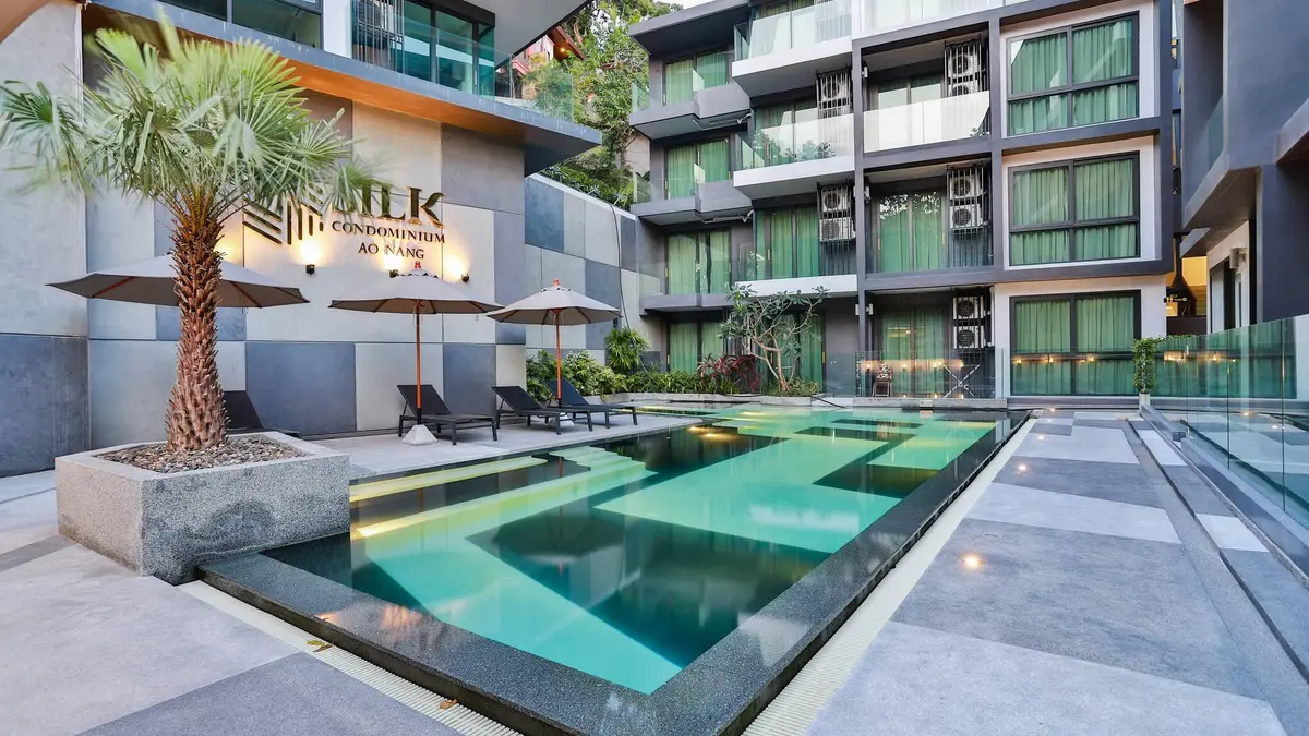 Penthouse A504 avec vue sur la forêt, 1 chambre, 1 salle de bains et une belle baignoire, Krabi, Thailand
