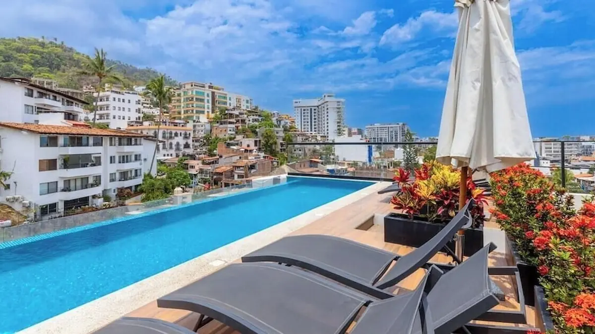Condo mit 2 Schlafzimmern in der Romantischen Zone - Pool - Terrasse, Puerto Vallarta, Mexico
