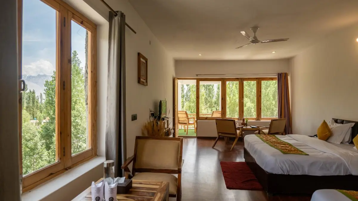 Hotel Karma Inn, vallée de la Nubra, Leh, Ladakh, Hundar, India