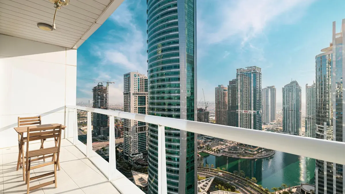 Luxuriöses Apartment mit 1 Schlafzimmer, Seeblick, nahe Metro und Jachthafen, Dubai, United Arab Emirates