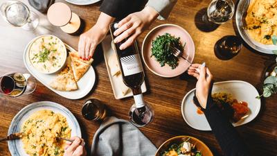 Savour a Two- or Three-Course Gourmet Dinner for Two with Bottle of Wine at Amber Restaurant