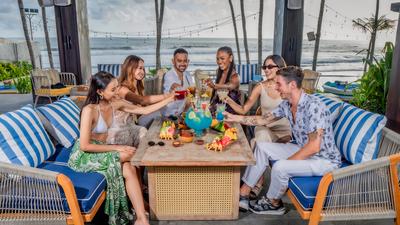 Atlas Beach Club Entry with One-Hour Free-Flow Drinks & Choice of Two Snacks for Two 