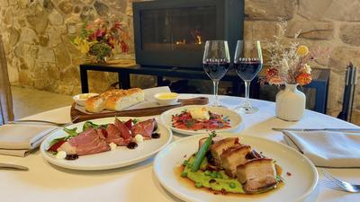 Golding Wines Premium Shared Lunch Experience for Two with Glass of Wine