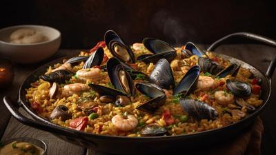 Three-Hour Paella & Churros Cooking Class with Glass of Sangria