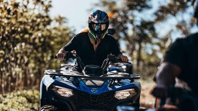 Explore Nadi on a Quad Bike Village Tour with Local Guide & Scenic Helicopter Flight