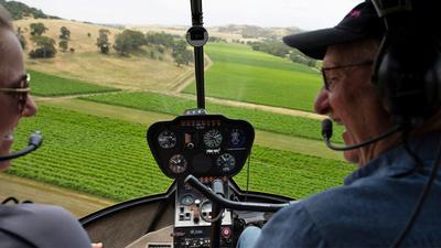 See the Southern Barossa Valley & Reservoirs on a 15-Minute Private Helicopter Flight with Pilot Commentary