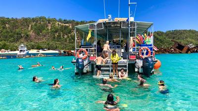 Full-Day Moreton Bay Marine Park Cruise with Snorkelling, Buffet Lunch & Return Transfers