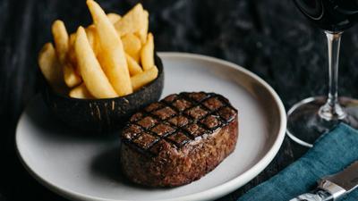 Melbourne: Three-Course Dinner with Glass of Wine for Two or Four at The Meat & Wine Co. Southbank