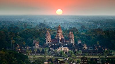Indochina Discovery with Vietnam Overnight Cruise, Cambodia's Angkor Wat & Laos Guided City Tour by Luxury Escapes Tours