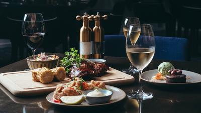 Two or Three-Course Set Menu Dinner with Wine Pairing at Diplomat Bar & Grill