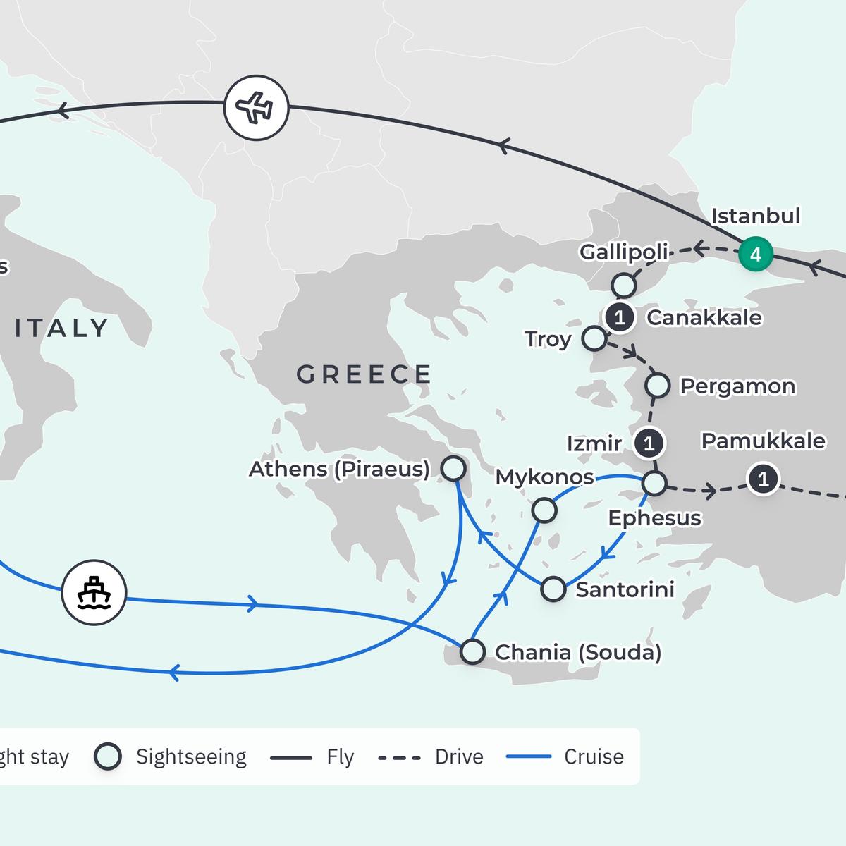 Limited Time Offer: 12-Day Turkiye Highlights with Gallipoli, Cappadocia & 11-Night Celebrity Mediterranean Cruise by  2