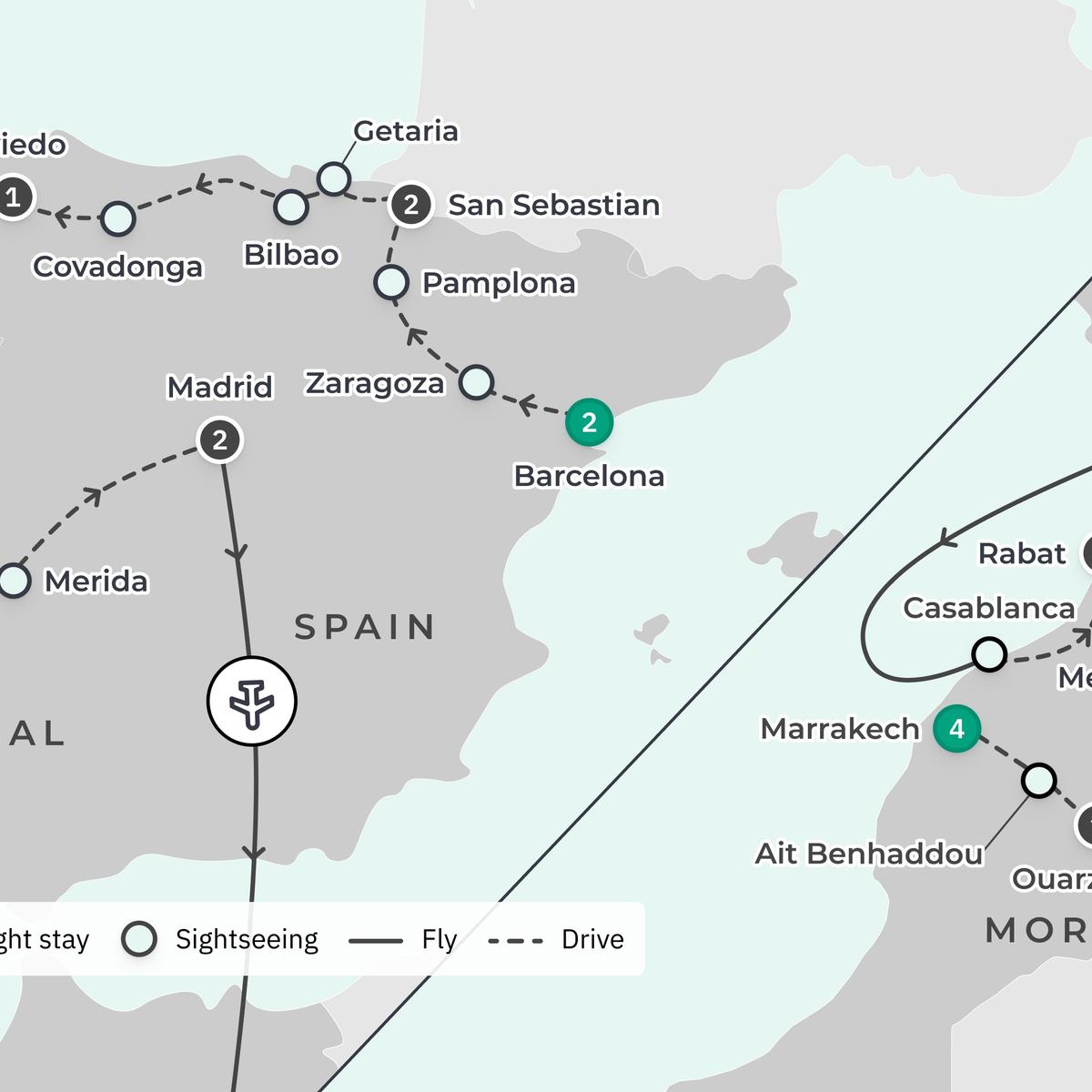 Limited Time Offer: 23-Day Northern Spain, Portugal & Morocco Discovery + 2-Night Oberoi Marrakech Stay by  3