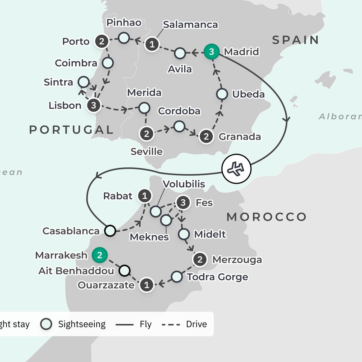  Deluxe 23-Day Spain, Portugal & Morocco 2027 Odyssey with Seville, Porto & Sahara Desert Glamping by  2
