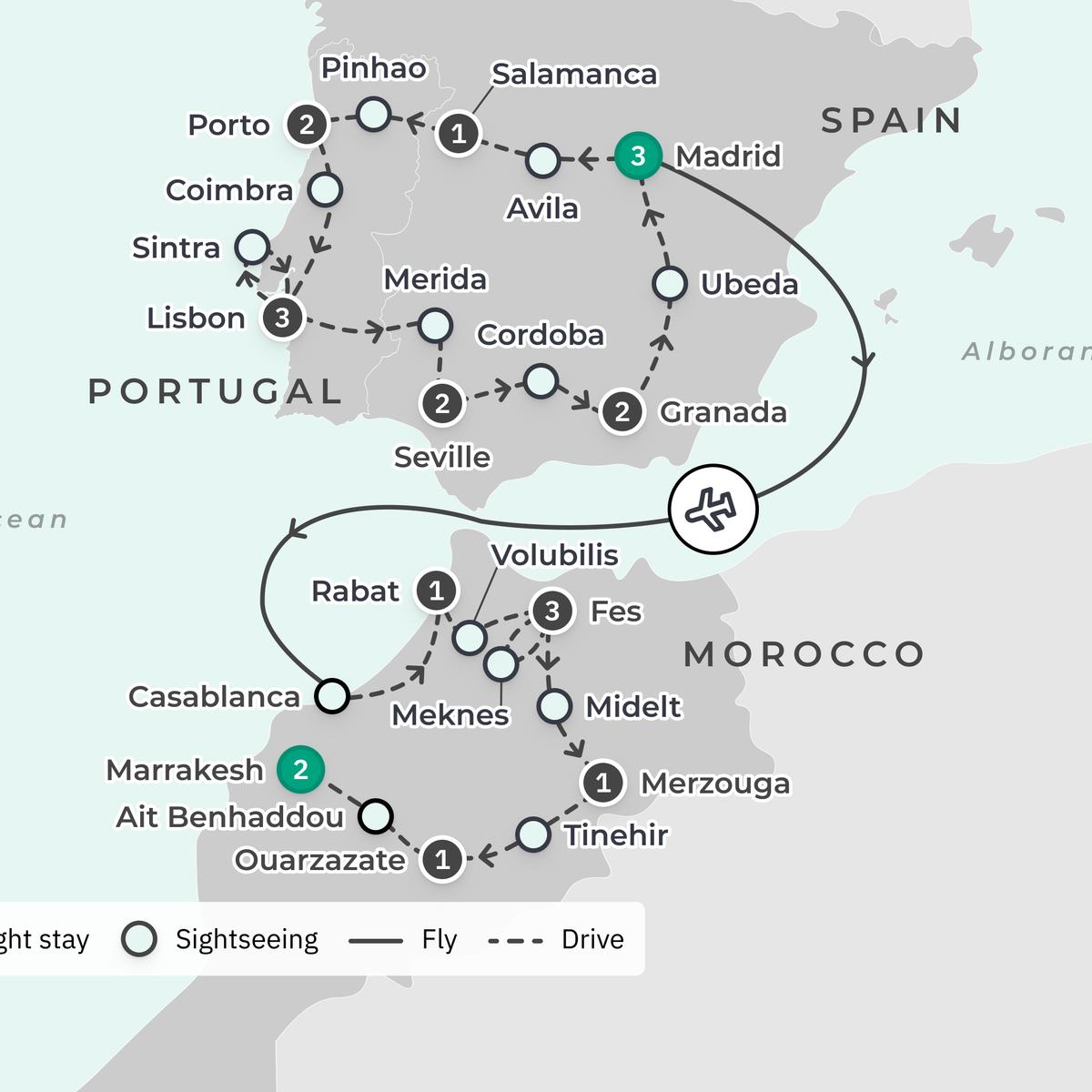  Deluxe 22-Day Spain, Portugal & Morocco 2026 Odyssey with Seville, Porto & Sahara Desert Glamping by  3