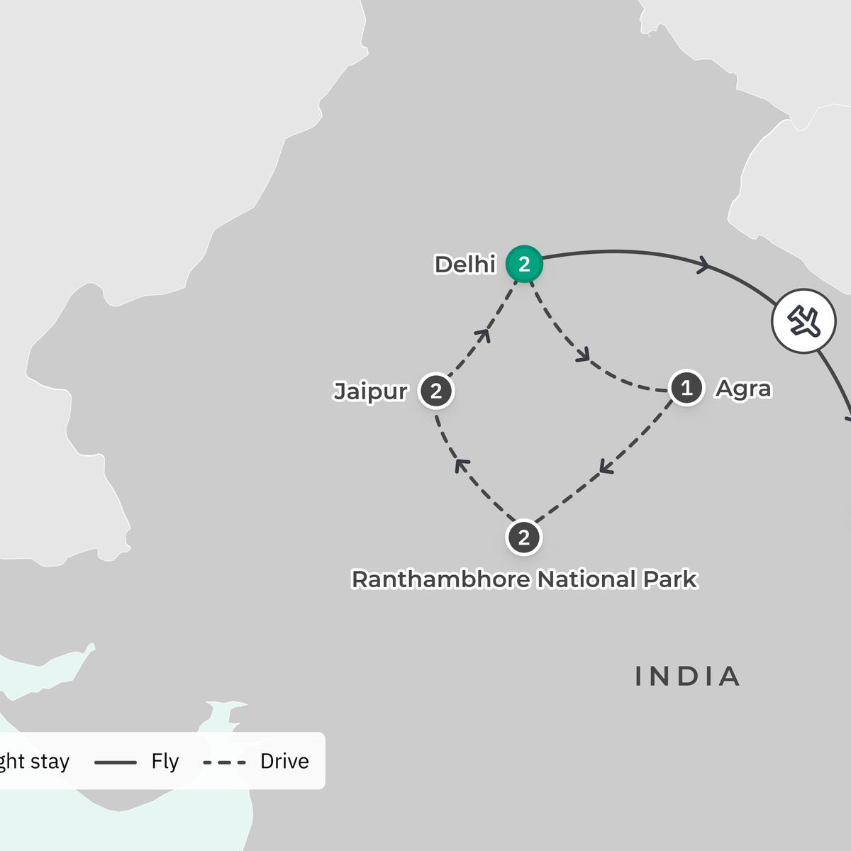 Premium 11-Day Best of India with Golden Triangle, Ranthambore Tiger Safari & Varanasi by  3