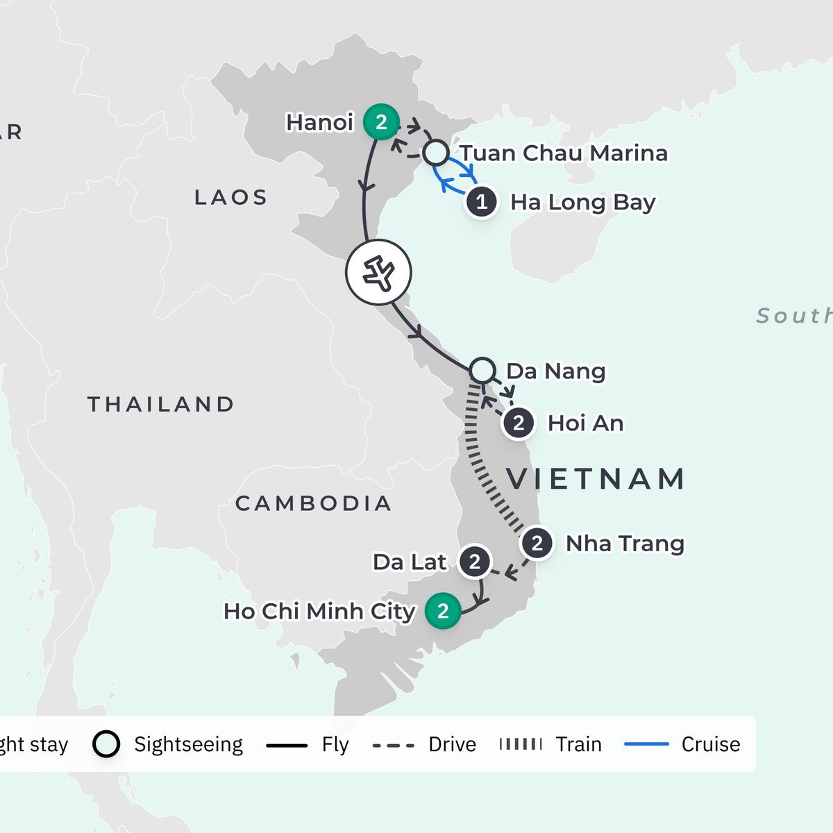 Premium 12-Day Vietnam Private Tour 2027 with The Vietage Luxury Train, Ha Long Bay & Nha Trang by  2