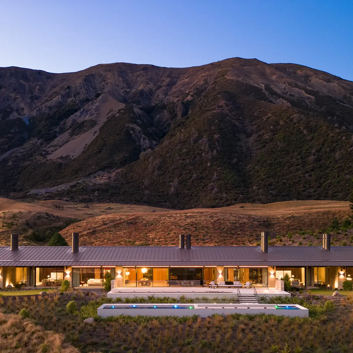 Flockhill Lodge, Lake Pearson, New Zealand 1