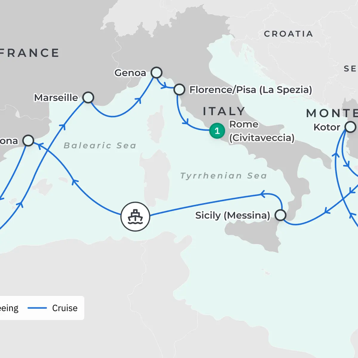 Greece, Montenegro, Italy, Spain & France, Trusted Partner Cruises –Greece, Montenegro, Italy, Spain & France,  2