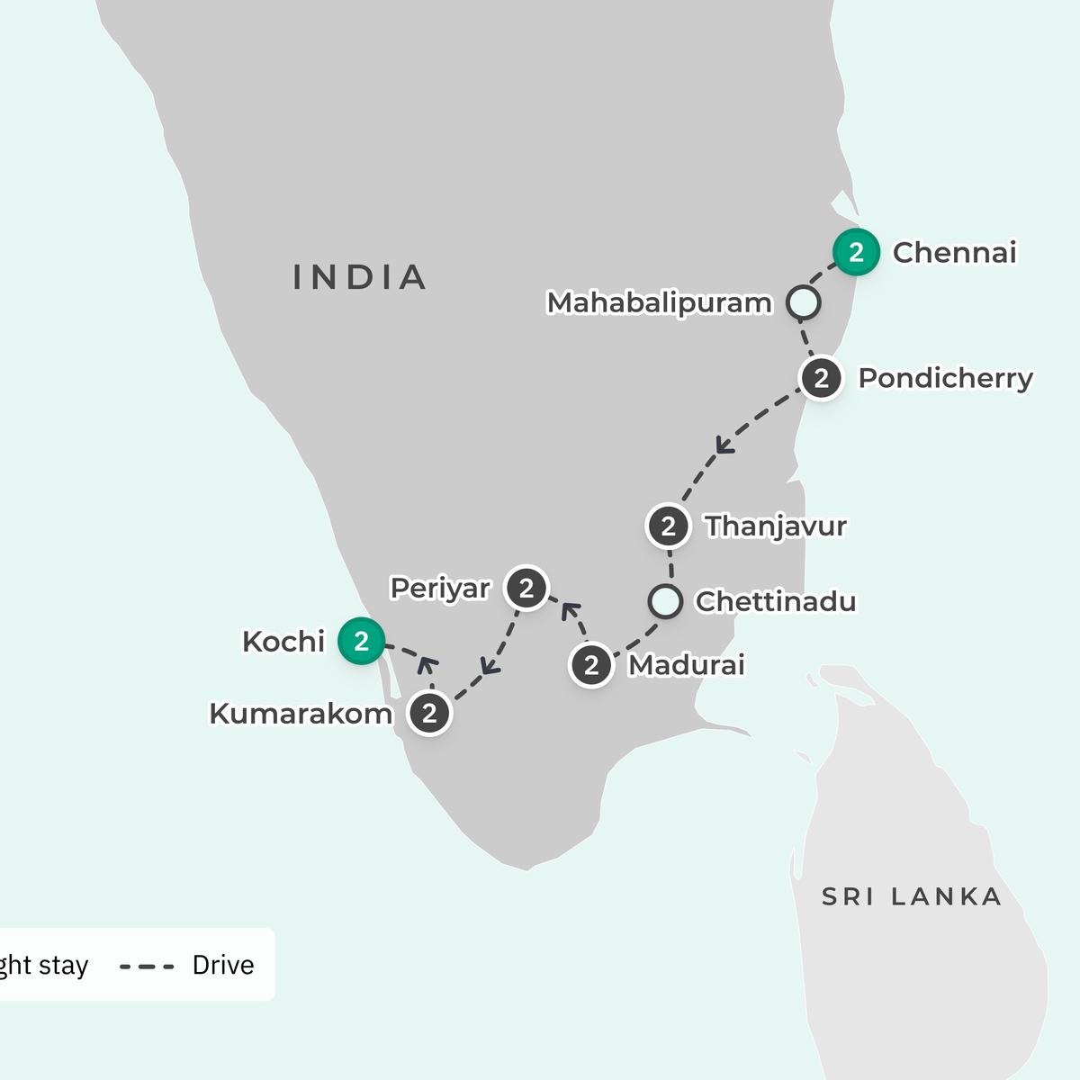 Série Insider : circuit premium de 15 jours à la découverte des incontournables du sud de l’Inde 2027 avec expériences gastronomiques co-conçues par Matt Preston par  3