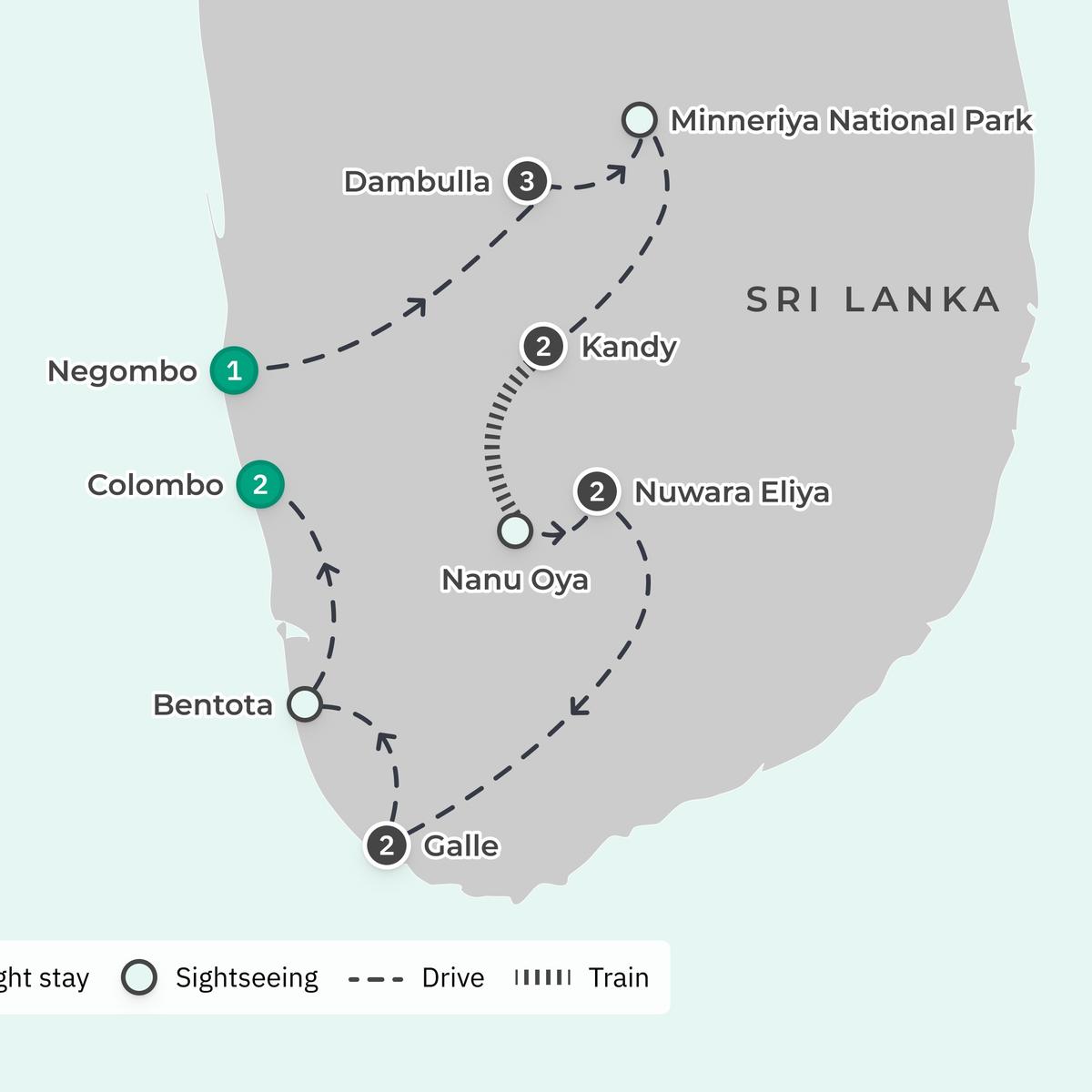 Escapade privée haut de gamme de 13 jours au Sri Lanka, avec trajet en train panoramique, royaumes anciens et Galle, sur la côte par  2