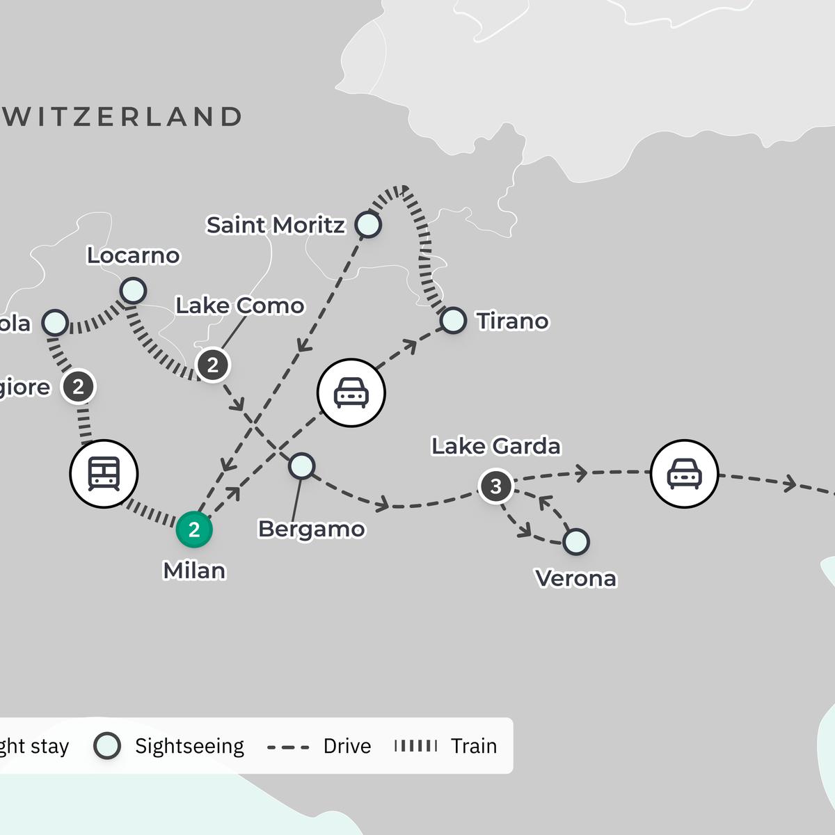  Deluxe 12-Day Northern Italian Lakes 2027 with Swiss Rail, Lake Como & Venice by  3