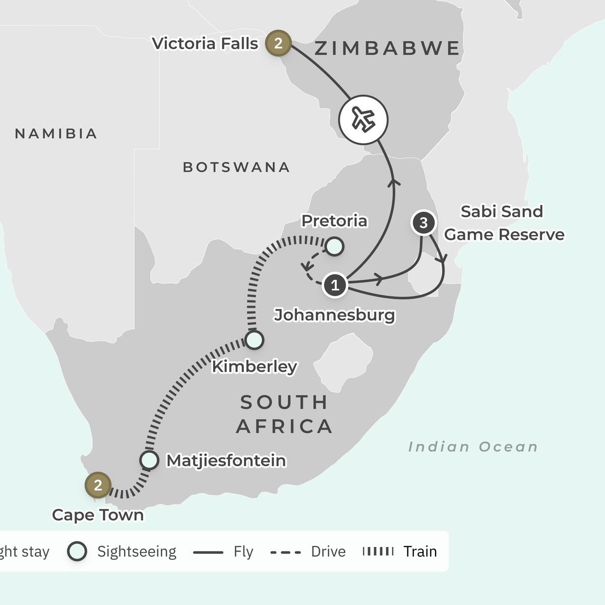 Limited Time Offer: Ultra-Lux 12-Day Private South Africa Safari with Rovos Rail & All-Inclusive Sabi Sands Lodge + BONUS A$1,000 Flight Credit by  3