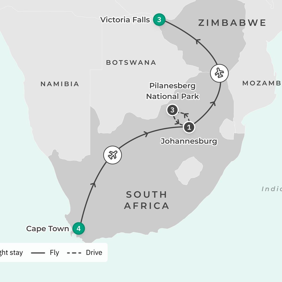 Deluxe Private 12-Day South Africa & Zimbabwe 2027 Tour with Five-Star Safari Lodge & Victoria Falls by  3