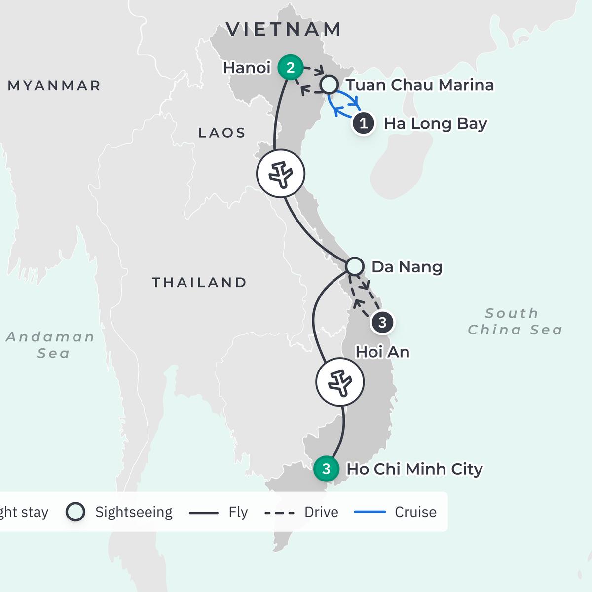 Deluxe 10-Day Vietnam Highlights with Ha Long Bay & Hoi An by  2
