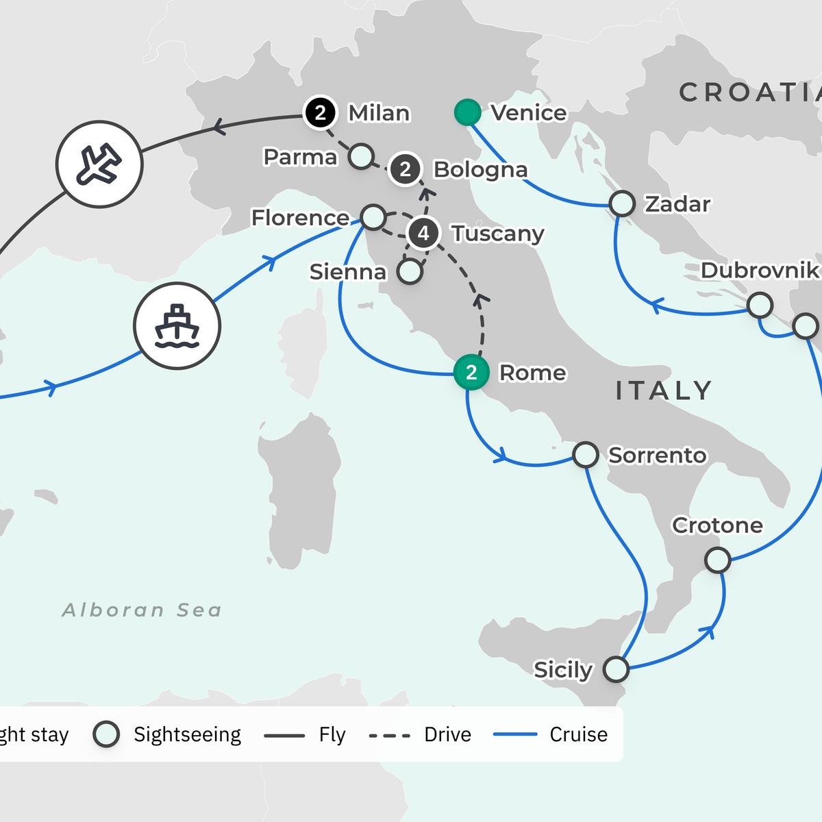 Limited Time Offer: 11-Day Italy Foodie Insider Series Tour + 3-Nights in Barcelona + 10-Night All-Inclusive Azamara Cruise by  2