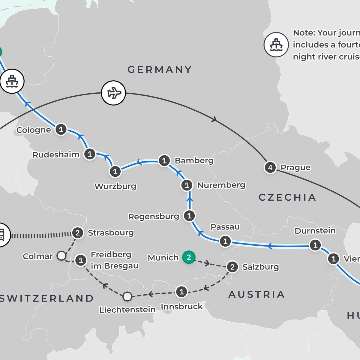 Limited Time Offer: 11-Day Europe Christmas Markets + Prague Stay + 15-Day Christmas & New Year River Cruise by  3